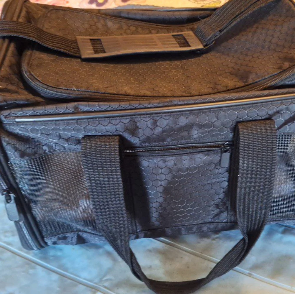 Small pet carrier.